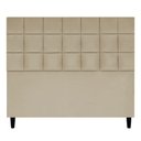 Ver imagem 1 de Cabeceira Decorativa Florem para Cama de Casal 140 Cm Nude, Suede