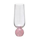 Ver imagem 2 de Kit 06 Taças Champanhe de Vidro Base Esfera Rosa 260ml 17cm 17159-Pl