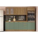 Ver imagem 1 de Kit Cozinha Modulada 7 Peças Botanic 2 Aéreos + 2 Balcões + 1 Paneleiro + 2 Complementos C7p36