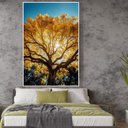Ver imagem 1 de Quadro Decorativo Árvore Ipê Amarelo Vertical Sala Quarto Casa Escritório
