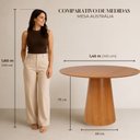 Ver imagem 4 de Mesa de Jantar Redonda Austrália Madeira Nozes 1.40m