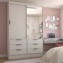 Ver imagem 3 de Guarda-Roupa Infantil Cameron 2 Portas de Correr 6 Gavetas com Espelho - Panorama Móveis