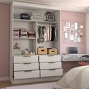 Ver imagem 2 de Guarda-Roupa Infantil Cameron 2 Portas de Correr 6 Gavetas com Espelho - Panorama Móveis