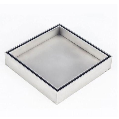 Ralo Inox Square Tampa Oculta Invisível 15x15cm - Emma Decor