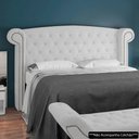 Ver imagem 2 de Cabeceira Cama Box Queen 160cm Provença e Recamier Veneto P02 Bouclé Branco - Mpozenato