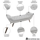 Ver imagem 6 de Cabeceira Cama Box Queen 160cm Provença e Recamier Veneto P02 Bouclé Branco - Mpozenato
