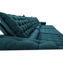 Ver imagem 4 de Sofá Retrátil e Reclinável 3,85m Molas Ensacadas Cama Inbox Big Space com Bordado 3d Velusoft