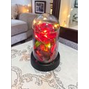 Ver imagem 6 de Kit 2 Rosa na Cúpula Led Luminária Redoma Encantada Rosa