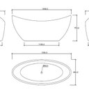 Ver imagem 3 de Banheira de Imersão 150CMX75CM Mavie Ouro Fino Branco