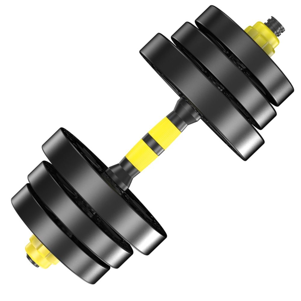 Kit Musculação 3 em 1 Bonafit Amarelo e Preto 20kg - 4