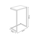 Ver imagem 3 de Mesa Lateral de Apoio Industrial Sofá Charmme Ferro Preto e Tampo Preto