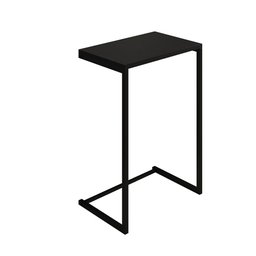 Mesa Lateral de Apoio Industrial Sofá Charmme Ferro Preto e Tampo Preto - 2