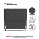 Ver imagem 7 de Cabeceira Cama Box Casal Mel 140cm com Frame Suede Cinza - Desk Design