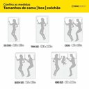 Ver imagem 4 de Cabeceira Cama Box Casal Mel 140cm com Frame Suede Cinza - Desk Design
