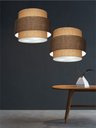 Ver imagem 7 de Lustre para Sala de Jantar Vivare Md-4396 Cúpula em Tecido 60cm Lustres Vivare Lustres com Desvio de