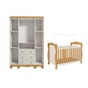 Ver imagem 4 de Quarto de Bebê com Guarda-Roupa 4 Portas e Berço Minicama 100% MDF Nina Espresso Móveis