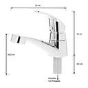 Ver imagem 5 de Torneira Lavatório Fecho Rápido Mesa Abs Cromado Mono Up