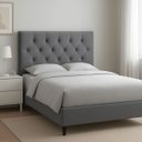 Ver imagem 2 de Cabeceira para Cama Casal 140 Cm Brenda com Frame Suede:cinza