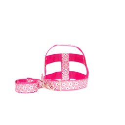 Kit Guia com peitoral 40mm rosa tamanho 11 (82 cm a 103 cm) - 2