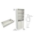 Ver imagem 3 de Armário Misto Prateleira Gaveteiro M33 Closet Cômoda Vetorial Móveis