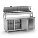 Ver imagem 2 de Balcão de Serviço Refrigerado Condimentador 2,00 Metros Inox Bsrc2000 220v - Refrimate