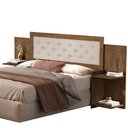 Ver imagem 1 de Cabeçeira Casal Box Áustria 100% Mdf Multimídias P/ 138/158 Cm -com Captone:castanho