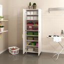 Ver imagem 3 de Armário Lavanderia Multiuso Com 2 Portas Cr30005 Branco