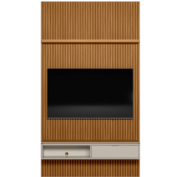 Painel Ripado Modular 140cm Nicho Nature Off White Linea Brasil - 1