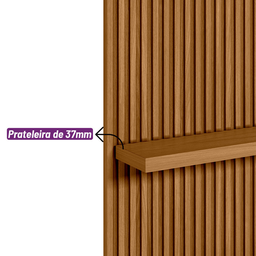 Painel Ripado Modular 140cm Nicho Nature Off White Linea Brasil - 5