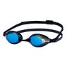 Óculos Natação Swans Sr-3m Lente Fumê Espelhada Correia Preta - 1