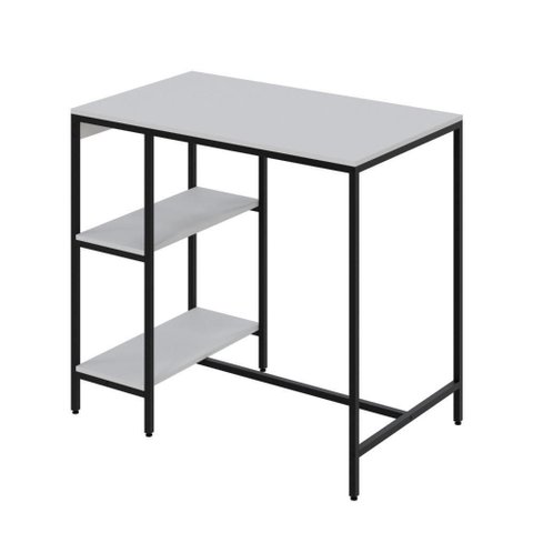 Mesa Bistrô 100x60x92cm C-02banquetas Tub Tucjbi1060.2b Branco Chess Est.preta Branco Chess - Est.