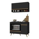 Ver imagem 2 de Armário de Cozinha Modulada Compacta 105cm com Balcão para Cooktop Veneza Multimóveis Mp2260