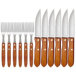 Conjunto Churrasco Garfo e Faca 12 Peças - 1