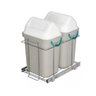 Lixeira Deslizante Embutir Dupla 30 L + 30 L - 1