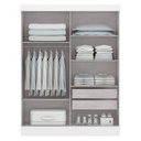 Ver imagem 2 de Guarda-Roupa Solteiro com Espelho 2 Portas 2 Gavetas