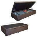Ver imagem 4 de Cama Box Baú Solteiro Suede + Colchão de Espuma D33 - Sereneprime - 88cm Marrom