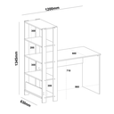 Ver imagem 4 de Conjunto Sala de Estar: Escrivaninha Match + Estante Multy