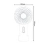 Ventilador Portátil para Mesa Recarregável com Base Cor:rosa - 4