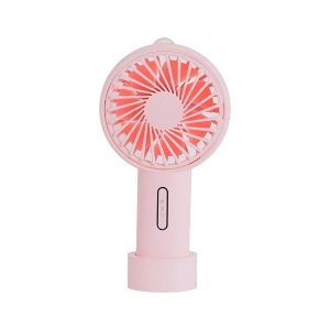 Ventilador Portátil para Mesa Recarregável com Base Cor:rosa