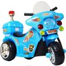 Mini Moto Elétrica Triciclo Criança Infantil Bateria Policia motoca - 3