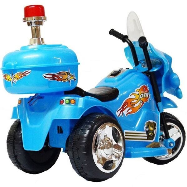 Moto Elétrica Infantil Triciclo Motoca Brinquedo Bateria 12v