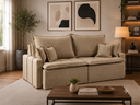 Ver imagem 1 de Sofa Orfeu 1.80 Nobly Linho Bege