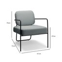 Ver imagem 3 de Kit 2 Poltronas Katy Base em Ferro Movellu Home