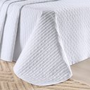 Ver imagem 3 de Cobre Leito Casal Padrão Verity 200 Fios Bordado 3 Peças - Branco
