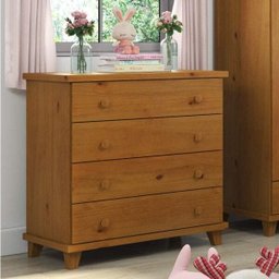 Cômoda de Bebê 4 Gavetas Hugs Móveis Serpil - 1