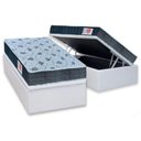 Ver imagem 1 de Cama Box Baú Solteiro: Colchão Espuma Orthoflex D45 Comfortpedic Line + Base CRC Courano White(88x18
