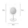 Espelho de Maquiagem Led Ring Light Touch Usb Branco 30x18cm - 2
