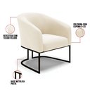 Ver imagem 6 de Poltrona Decorativa Industrial Preto Kit 2 Stella Veludo D03 - D'Rossi