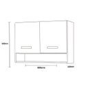 Ver imagem 5 de Armario Aereo Cozinha 2 Portas 0,80 Cm com Nicho Alice Hr Móveis