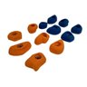 Kit com 12 Agarras P para parede de escalada Laranja e Azul - 2
